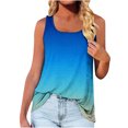 thumbnail image 2 of LSLJS Débardeurs à Col Rond pour Femmes Mode Femme Blouse Sans Manches à Col Rond T-Shirt Imprimé Hauts Amples Blouse, 2 of 5