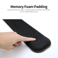 thumbnail image 4 of OWSOO Memory Foam Keyboard Wrist Rest Office Gaming Keyboard Wrist Pad Ergonomic Keyboard Wrist Pad Breathable Fabric Pink, 4 of 6