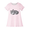 thumbnail image 3 of RXIRUCGD 2025 Vêtements d'Été pour Enfants 3-12 Ans Mode pour Enfants Pyjama Imprimé de Rêve Nuisette Mi-Mollet, 3 of 3