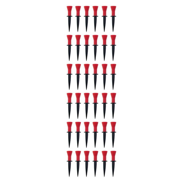 Langgg Pack de 12 pour les Tees de Golf Balle en Plastique Support Stable Réutilisable Entraînement Sportif Intérieur de Golf en Plein Air pour les Golfeurs Rouge 76mm 3Set