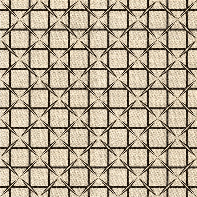 Ahgly Company Tapis d'Intérieur Lavable en Machine Carré Beige Blé Transitionnel, 7 Pieds Carré