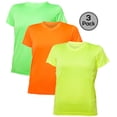 thumbnail image 1 of Blank Activewear Lot de 3 T-Shirts pour Femmes, Tissu de Performance à Séchage Rapide, 1 of 4