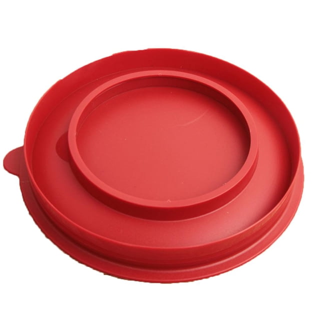 GUOOL Couvercle de Bol à Salade Rouge Couvercle de Bol à Mélanger Profond Couvercle de Service de Cuisine Bols de Cuisson Couvercle Couvercle à Cils 24 cm