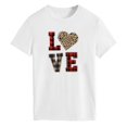thumbnail image 4 of Pompotops T-Shirt Décontracté à Manches Courtes pour Femme avec Imprimé « Love », 4 of 4