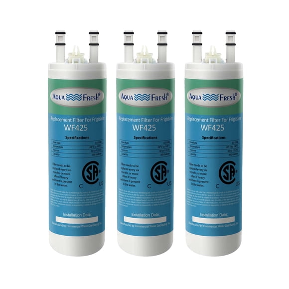 Aqua Fresh Replacement for WF3CB, PureSource 3, 706465, 242086201, 242086203, 242294501, 242069601, AP4567491, PS3412266, WF425 Refrigerator Water Filter (3-Pack)