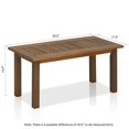 thumbnail image 4 of Furinno Tioman Table Basse d'Extérieur en Bois Dur de Teck FG16504, 4 of 5