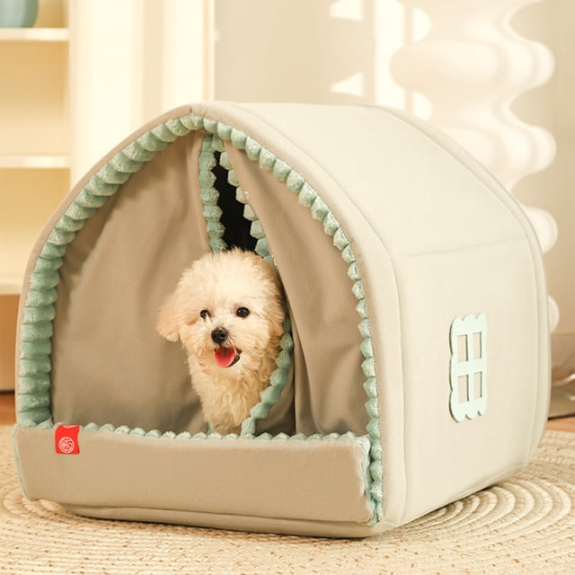 RKSTN Litière pour Chat Chenil pour Chien Hiver Chaud Petit Chien Maison pour Chien Fermée Lit d'Hiver pour Animal Chenil pour Chien House Pet Fournitures