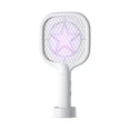 thumbnail image 1 of COM1950s Electric Fly Swatter, Electric Fly Swatter Racket, Electric Fly Swatter, 3000V Rechargeable 2 in 1 Fly Swatter Racket with Purple Light Fly Extinguisher Dual Mode for Indoor and Outdoor Home, 1 of 8