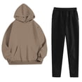 thumbnail image 2 of Yuyuzo Lot de 2 Pantalons de Jogging Taille Haute pour Femmes Automne avec Poches, 2 of 7