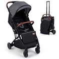 thumbnail image 1 of INFANS Travel Stroller, Lightweight Compact Baby Stroller for Airplane with One-Hand Fold, Multi-Position Recline, Canopy, 4 Wheel Suspension, Storage Basket, 1 of 9