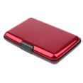 thumbnail image 1 of TISHITA Aluminium Metal Wallet Red, 1 of 8