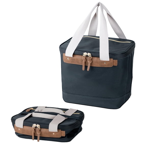 CleverMade Sac Isotherme Pliable Malibu  Petit Sac Isotherme Portable pour Voyage, Glacière Isolée Pliable Haut de Gamme pour Plage, Pique-Nique et Excursions d'Une Journée, Peut Contenir jusqu'à 18 Canettes, L