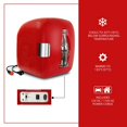 thumbnail image 5 of Coca-Cola Heritage Mini Réfrigérateur Portable 12 Canettes 12V DC 110V AC Refroidisseur/chaud 7.9L (8.3 qt)- Rouge, 5 of 5