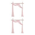 thumbnail image 4 of Decodeary Wedding Arch Drapes Memorable Setting For Big Day Not Easy To Wrinkle Easy Care silver pink 2Set, 4 of 6