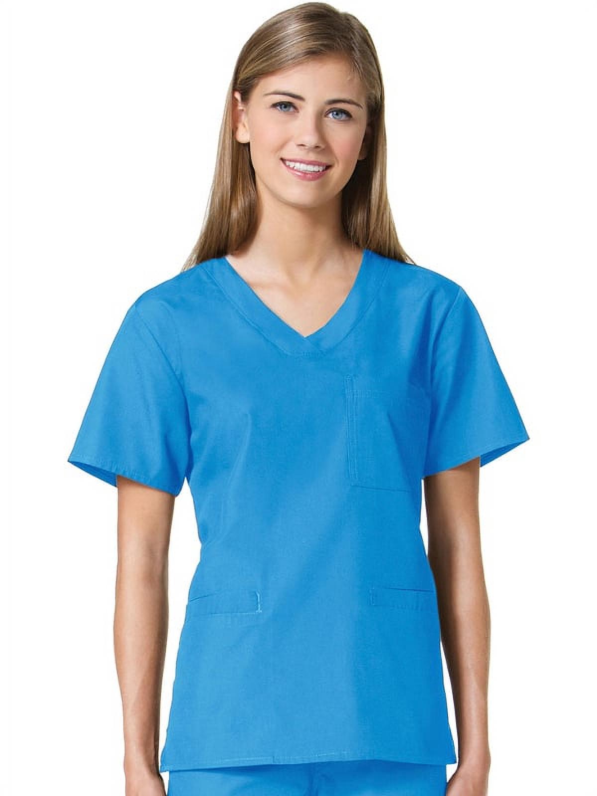 Clearance Core by Maevn Women's Sporty V-Neck Solid Scrub Top