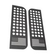 thumbnail image 1 of Car Rear Window Glass Trim, 2PCS Rear Door Window Decals Aluminum Alloy Glass Panel Cover Trim Fit For  JL Gladiator JT Unlimited 4 Door, 1 of 8
