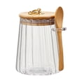 thumbnail image 2 of Glass Storage Jars with Lids and Spoons for Kitchen,Airtight Glass Jar Storage Container Wide Mouth Clear Candy Glass Canister Cute Decorative Jars for Coffee Beans,Tea Leaves,Grains,Dried Fruits, 2 of 8