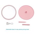 thumbnail image 4 of Mistaha Rechargeable Round Makeup Mirror with L-ED Light Screen Switch Detachable Base Desk Makeup Mirror, 4 of 8