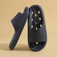 thumbnail image 2 of B91xZ Men's One Slide Sandal Soft Thick Sole Non-Slip Pillow Sandals,Navy 8, 2 of 5