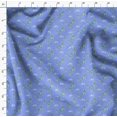 thumbnail image 4 of Soimoi Blue polyester Crepe Fabric Tree & Rhinoceros Animal Decor Fabric Printed Yard 42 Inch Wide, 4 of 5