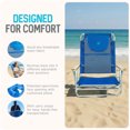 thumbnail image 4 of Ostrich South Beach Chair, Portable Outdoor Camping Pool Recliner w/ Carry Strap, Blue, 4 of 13