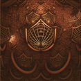 thumbnail image 1 of Ahgly Company Machine Washable Indoor Square Transitional Mahogany Brown Area Rugs, 8' Square, 1 of 7