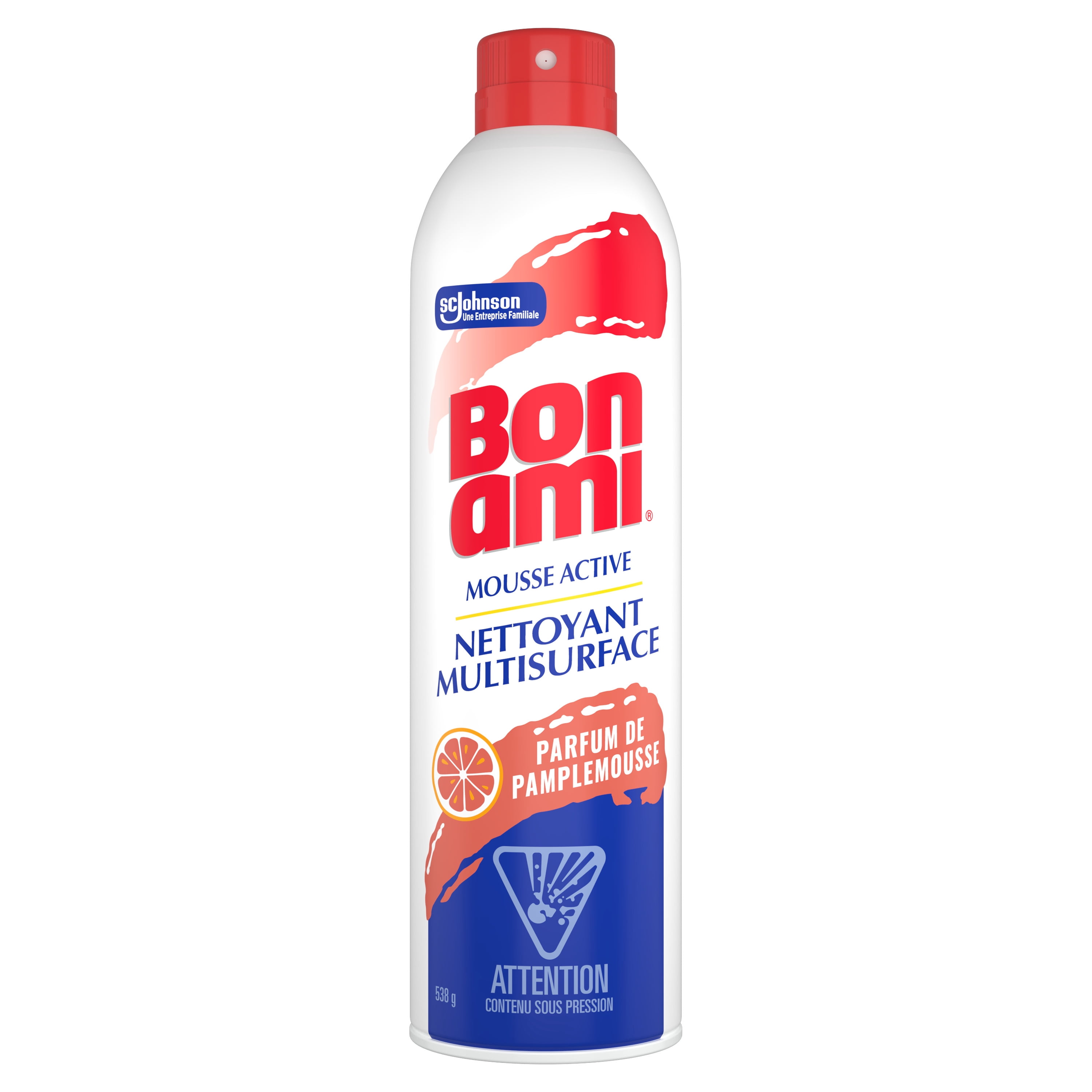 Bon Ami® Power Foam Multisurface Cleaner, Grapefruit Scent, 538g