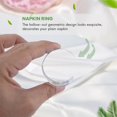 thumbnail image 4 of Silver Napkin Rings Set of 12 Hollow Out Napkin Rings Holder for Christmas Everyday Holiday Party, 4 of 5