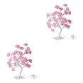 thumbnail image 4 of Maytalsory Color Changing Lighted Rose Lamp Remote Control Energy Saving Artificial Bonsai Tree Lights Gift For Any Occasion pink rose white rod 2Set, 4 of 6