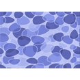 thumbnail image 1 of Ahgly Company Tapis d'Intérieur Lavable en Machine Rectangle Transitionnel Jeans Bleu, 5 Pieds x 8 Pieds, 1 of 7