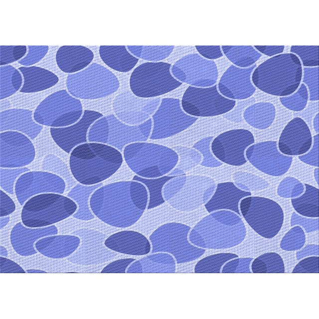 Ahgly Company Tapis d'Intérieur Lavable en Machine Rectangle Transitionnel Jeans Bleu, 5 Pieds x 8 Pieds