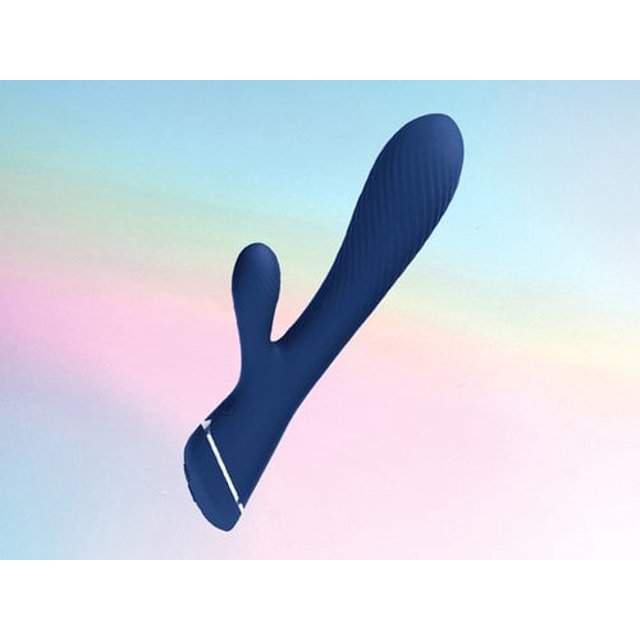 Wellness Essentials Dual Secrets Massager Rabbit Vibrator Massager Set with Free Bonus Lubricant (ID Glide Water Based Personal Lubricant, 1 oz)
