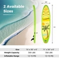 thumbnail image 3 of Goplus Small Inflatable SUP Board, Portable Paddle Board with 5D rings Stand Up Paddle Board for Youth & Adult Green, 3 of 10