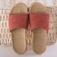 thumbnail image 2 of Pantoufles pour Femmes Mode Confortables en Coton et Lin Antidérapantes, 2 of 9
