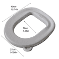 thumbnail image 2 of TIELUTT Toilet Seat Foam Pad All Season Toilet Cover Household Type All Season Universal Clear Bathroom Organizer Paper Towel Holder Bathroom Rugs Set Standing Towel Racks for Bathroom Bathroom Towel, 2 of 5