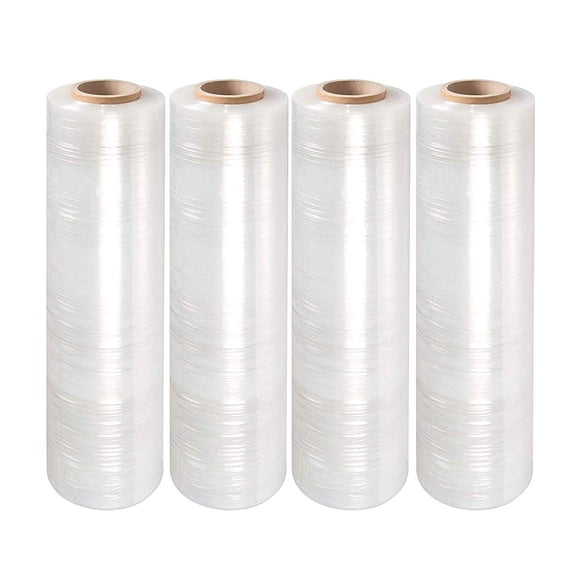 PackageZoom Pre Stretched 15” x 1500 ft 16 Rolls Stretch Wrap Film Clear Cling Plastic for Moving and Packaging Stretch Wrap