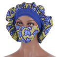thumbnail image 1 of Women Hat Red Hats African Pattern Adjustable Women Wide Elastic Band Nightcap for Party, 1 of 5