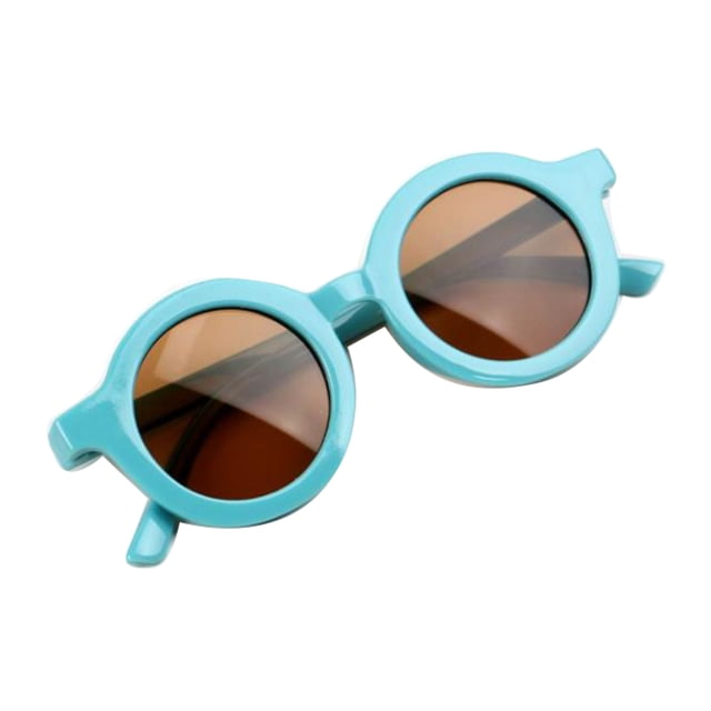SUNSIOM Children's Sunglasses, Infant's Retro Leisure Round Eyeglass for Kids