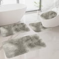 thumbnail image 1 of Ycandiee Bathroom Mat Set, Bathroom Rug Set 4 Piece, Soft Absorbent Microfiber Bath Mats and U-Shaped Contour Toilet Rug, Non-Slip, Machine Wash Dry, Plush Shaggy Bath Mats for Bathroom, 1 of 7