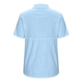 thumbnail image 5 of Babysbule Cardigans pour Femmes Liquidation Mode Femme Été Bouton Couleur Unie Chemise à Manches Courtes Haut Cardigan, 5 of 5