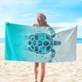 thumbnail image 1 of Dvkptbk Beach Towel Microfiber Beach Towel Super Lightweight Colorful Bath Towel Sandproof Beach Blanket Multi-Purpose Towel for Travel Swimming Pool 30x60 Inch Beach Essentials on Clearance, 1 of 8