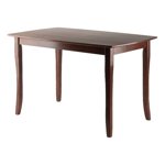 Pemberly Row 47" Table à manger transitionnelle en bois massif en noyer