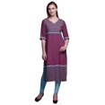 thumbnail image 1 of Bimba Robe Kurti Longue Imprimée Tunique Droite Robes pour Femmes Haut Indien, 1 of 5