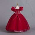 thumbnail image 4 of Robes Formelles pour Filles Robe de Bal à Épaules Dénudées Robes en Tulle pour Tout-Petits Robe de Danse pour Filles 8-9 Ans, 4 of 5