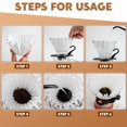 thumbnail image 3 of 1-2 Cup Small Coffee Filters,250 Count Basket Coffee Filter, Disposable White Paper Coffee Filters Compatible with Single Serve Coffee Maker and Coffee Pot, 3 of 6