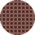 thumbnail image 1 of Ahgly Company Tapis de Zone Rond d'Intérieur Lavable à la Machine, Style Transitionnel, Rose Rouille, 3 Pieds Rond, 1 of 7
