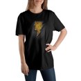 thumbnail image 2 of DC Comics Black Adam Lightning Bolt Black T-Shirt, 2 of 4