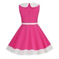 thumbnail image 5 of Besolor Robe Vintage des Années 1950 pour Filles Sans Manches à Col, Robe de Fête Rétro Patchwork, Robe Patineuse de Mariage avec Ceinture, 5 of 5