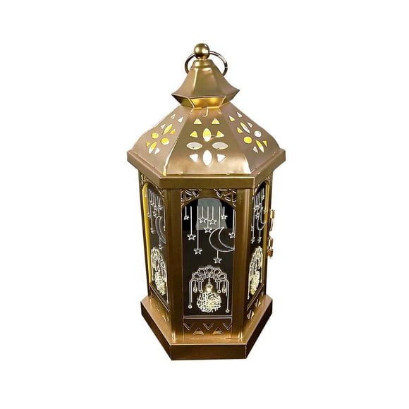 Lanterne de Festival du Ramadan Veilleuse Lampe à Motifs Multiples Lanterne Suspendable Style Vintage