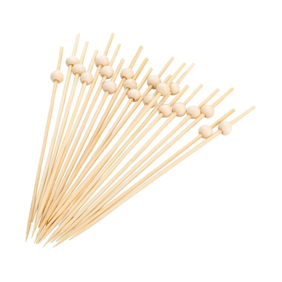 MVRLSH Vaisselle Pics Alimentaires en Bois (Lot de 100) Brochettes et Pics Durables pour Fruits et pour Fêtes Repas Décontractés et Plus Naturel 4,7